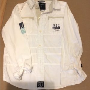 White nautical shirt little kid